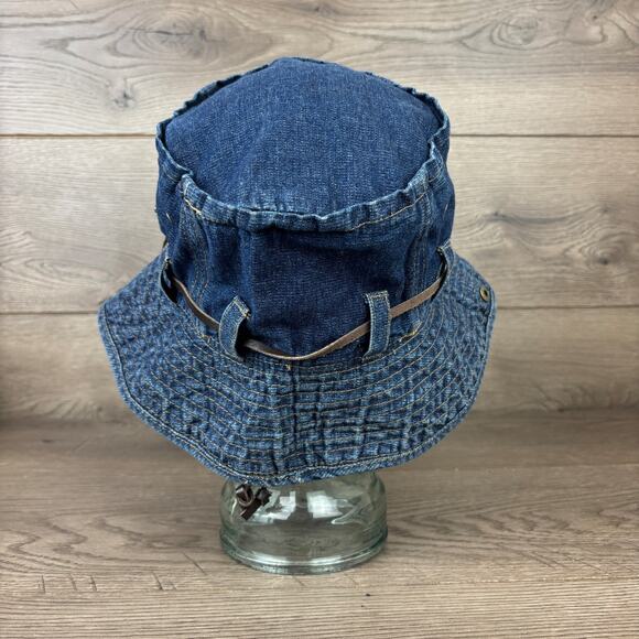 Unisex 100% Cotton Bucket Hat Fishing Camping Safari Boonie Sun Brim Summer Cap - Picture 5 of 11